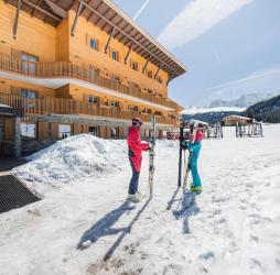 Hotel Floralpina sulla pista da sci