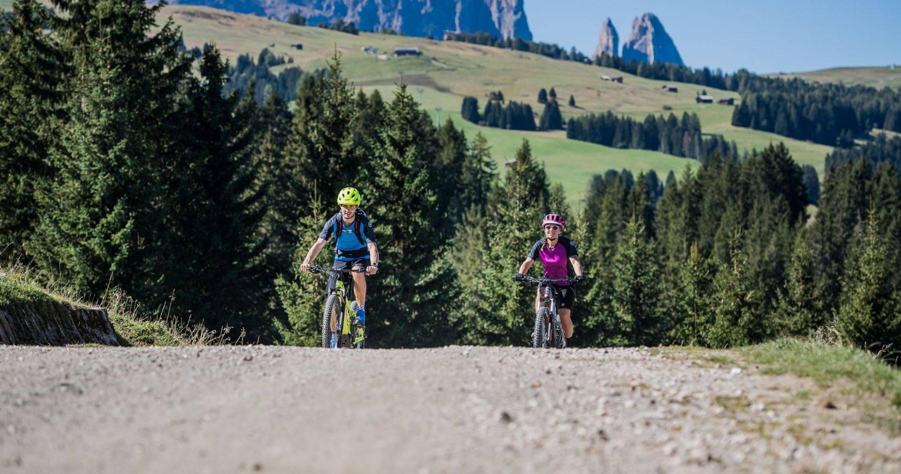 Bike tour on the Alpe di Siusi