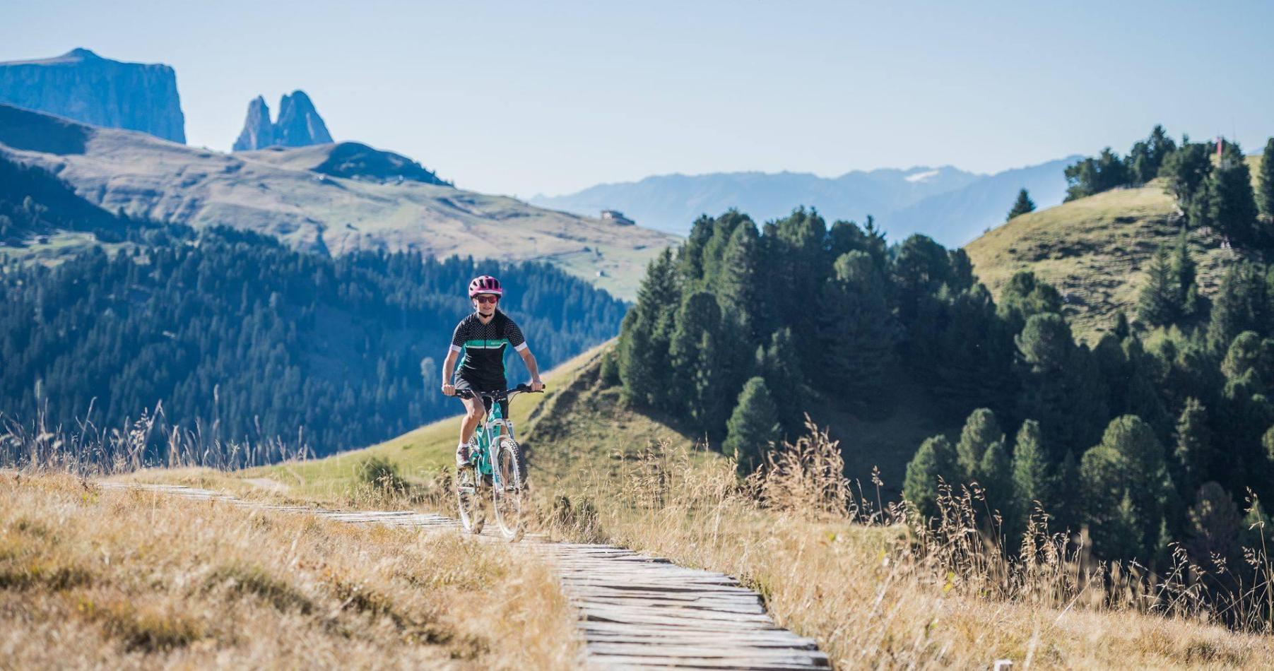 Giro in bici sull'Alpe di Siusi