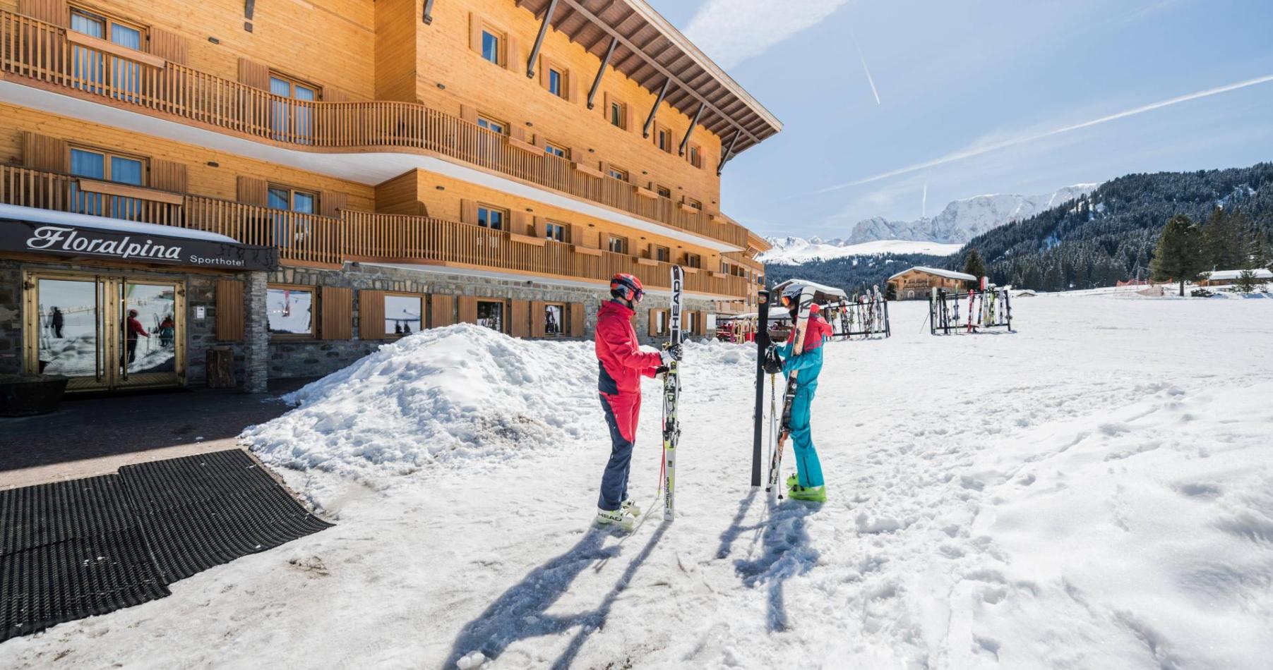 Hotel Floralpina on the ski slope