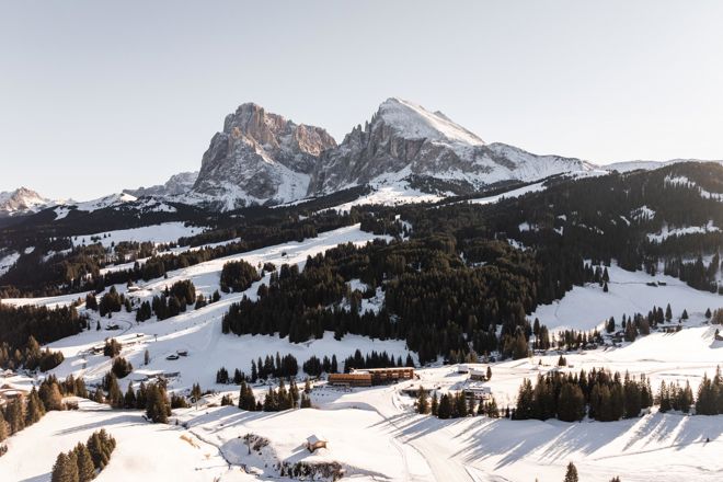 Unser Hotel mit Spa auf der Seiser Alm im Winter
