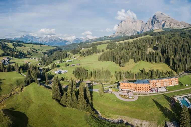 Sporthotel Floralpina on the Seiser Alm in winter