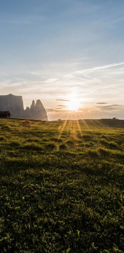 Sonnenaufgang auf der Seiser Alm